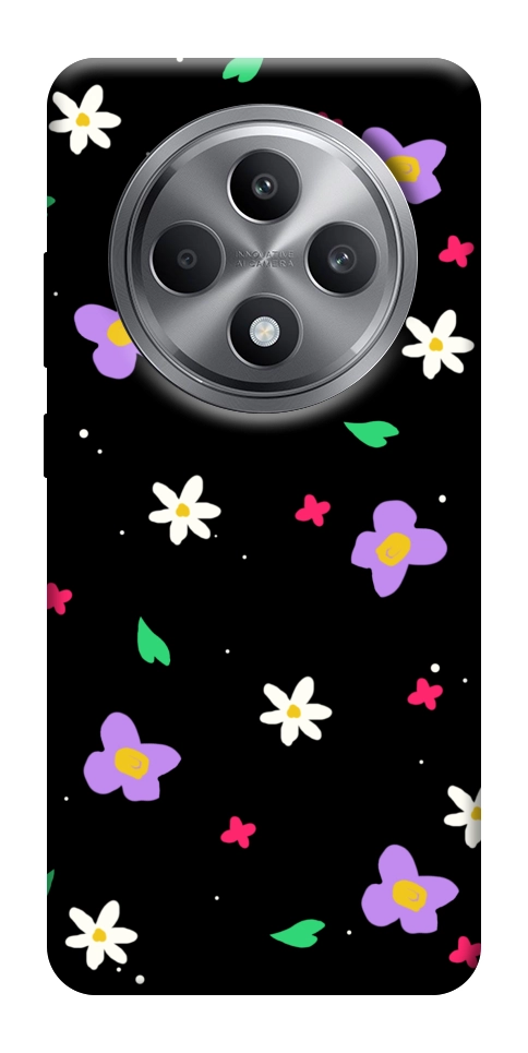 Чехол Цветы и лепестки для Oppo Reno 12 F 4G