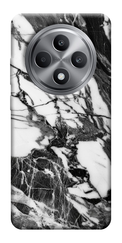 Чехол Calacatta black marble для Oppo Reno 12 F 4G