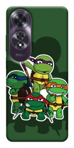 Чехол Green turtles для Oppo A60 4G