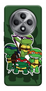 Чехол Green turtles для Oppo Reno 12 F 4G