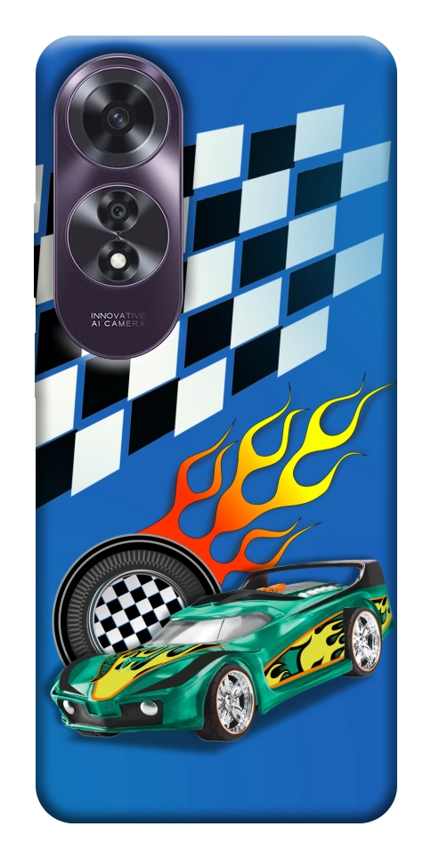 Чехол Гоночная машинка для Oppo A60 4G