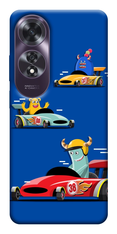 Чехол Монстры и машинки для Oppo A60 4G