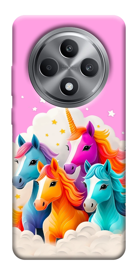 Чехол Пони в облаках для Oppo Reno 12 F 4G