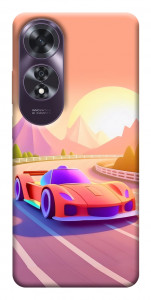 Чехол Машинка на закате для Oppo A60 4G