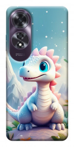 Чехол Белый дракоша для Oppo A60 4G