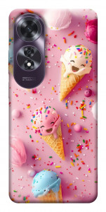 Чехол Веселое мороженое для Oppo A60 4G