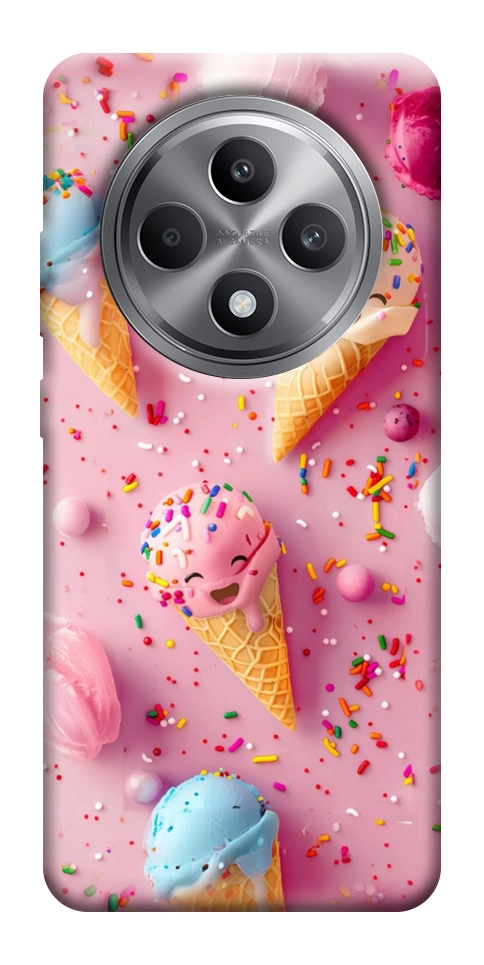 Чехол Веселое мороженое для Oppo Reno 12 F 4G