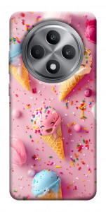 Чехол Веселое мороженое для Oppo Reno 12 F 4G