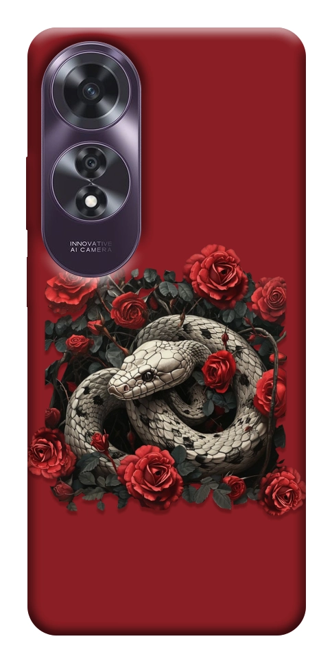 Чехол Roses snake для Oppo A60 4G
