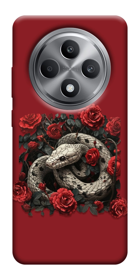 Чехол Roses snake для Oppo Reno 12 F 4G