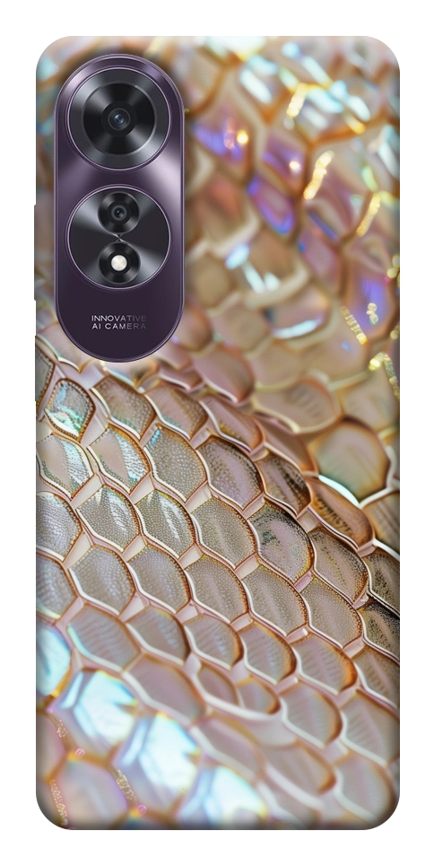 Чехол Gold snake skin для Oppo A60 4G