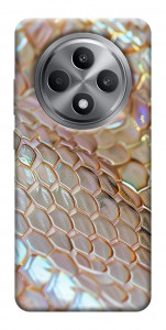 Чехол Gold snake skin для Oppo Reno 12 F 4G