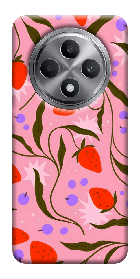 Чехол Strawberry pink для Oppo Reno 12 F 4G