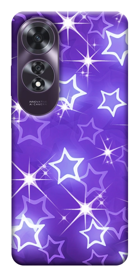 Чехол Purple sparkles для Oppo A60 4G