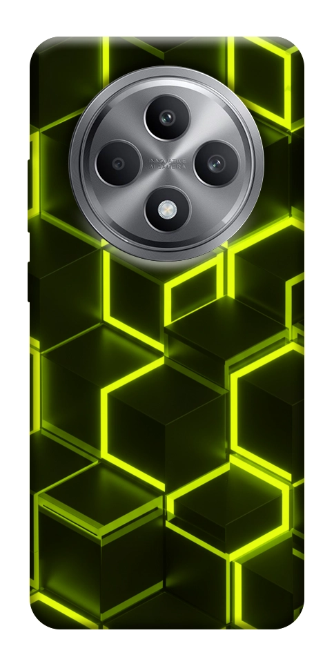 Чехол Neon hexagon для Oppo Reno 12 F 4G