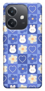 Чехол Кролики-цветочки для Oppo A40m