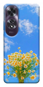 Чехол Sky flowers для Oppo A60 4G