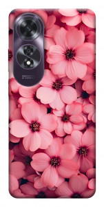Чехол Pink flowers для Oppo A60 4G