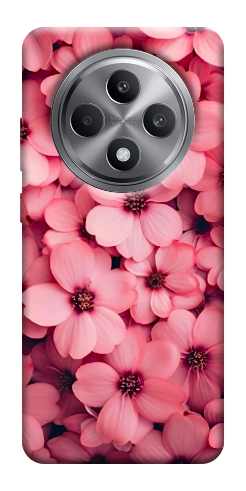 Чехол Pink flowers для Oppo Reno 12 F 4G