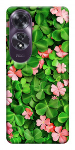 Чехол Листья удачи для Oppo A60 4G