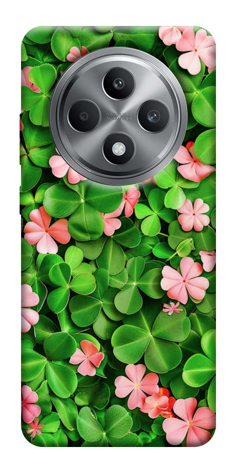 Чехол Листья удачи для Oppo Reno 12 F 4G