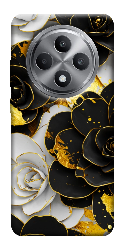 Чохол Flower black-white для Oppo Reno 12 F 4G