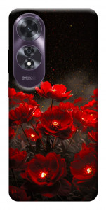 Чехол Burning flowers для Oppo A60 4G