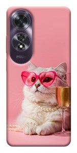Чехол Pinky cat для Oppo A60 4G