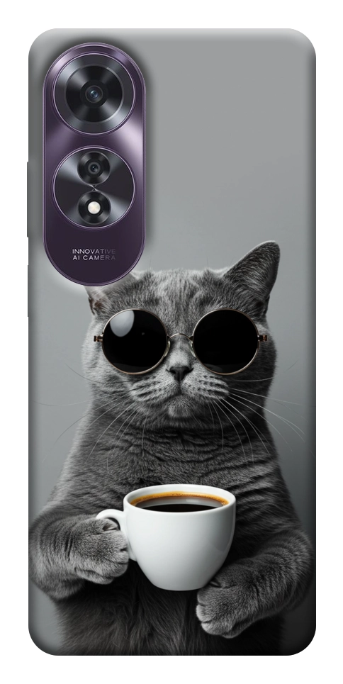 Чехол Grey cat coffee для Oppo A60 4G