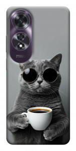Чехол Grey cat coffee для Oppo A60 4G