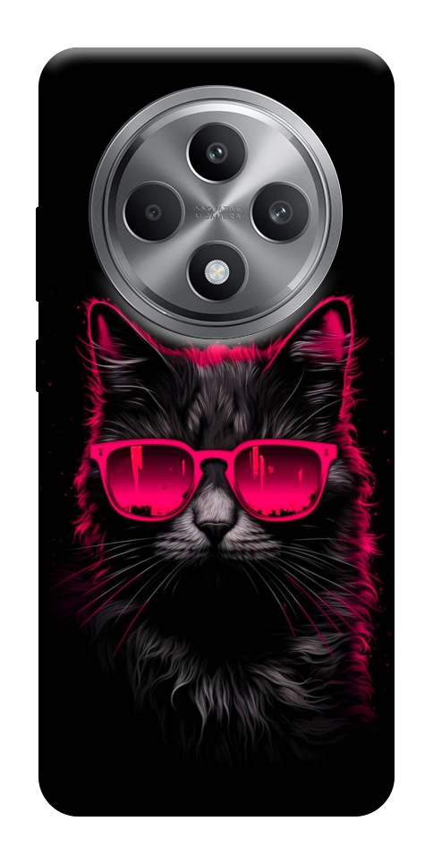 Чехол Cyberpunk cat для Oppo Reno 12 F 4G