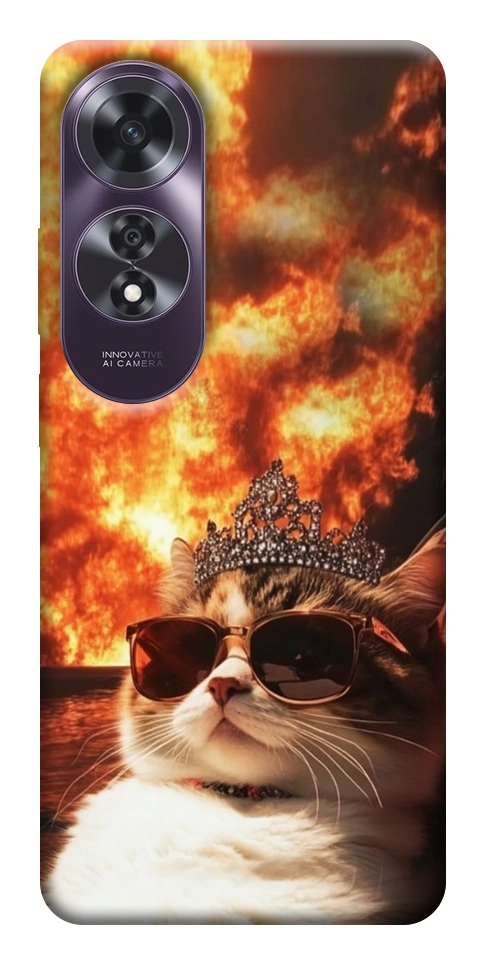 Чехол Cat explosion для Oppo A60 4G