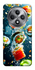 Чехол Sushi falling для Oppo Reno 12 F 4G