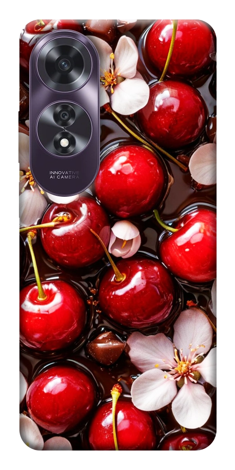 Чехол Черешня для Oppo A60 4G