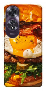 Чехол Вкусный бургер для Oppo A60 4G