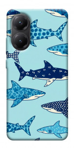 Чехол Shark pattern для Xiaomi Poco X7 Pro