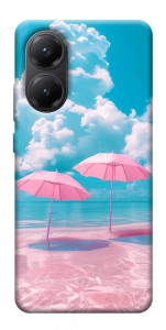 Чехол Розовые зонтики для Xiaomi Poco X7 Pro