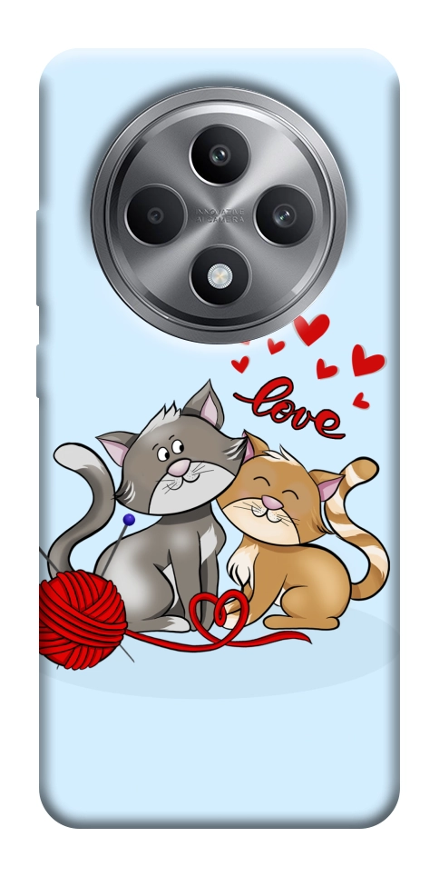 Чехол Два кота Love для Oppo Reno 12 F 4G