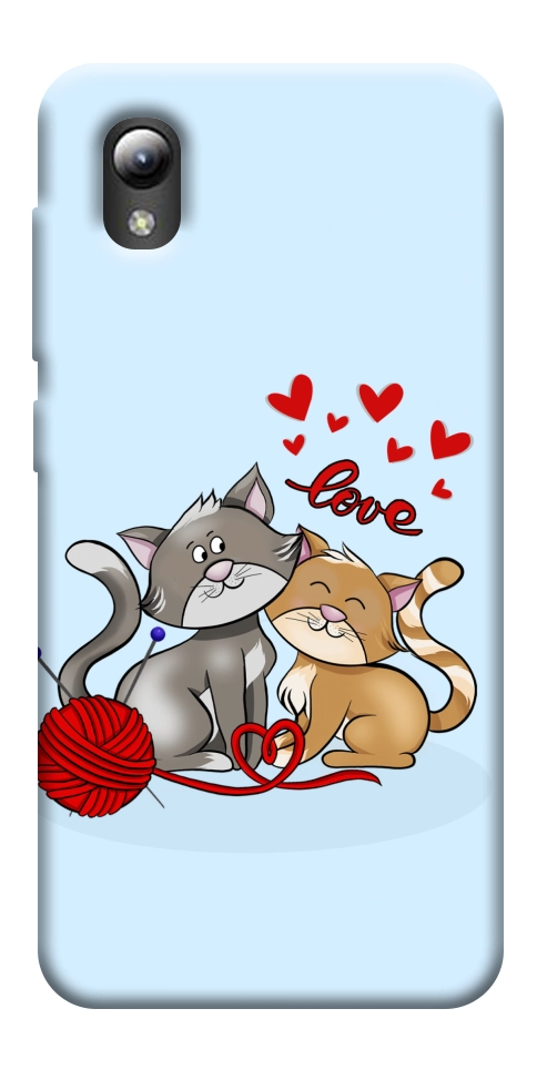 Чехол Два кота Love для ZTE Blade A3 (2019)