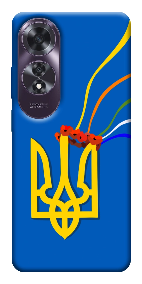 Чехол Квітучий герб для Oppo A60 4G