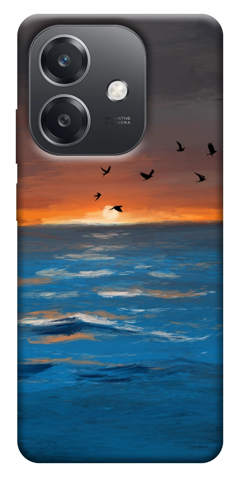 Чехол Закатное море для Oppo A40m