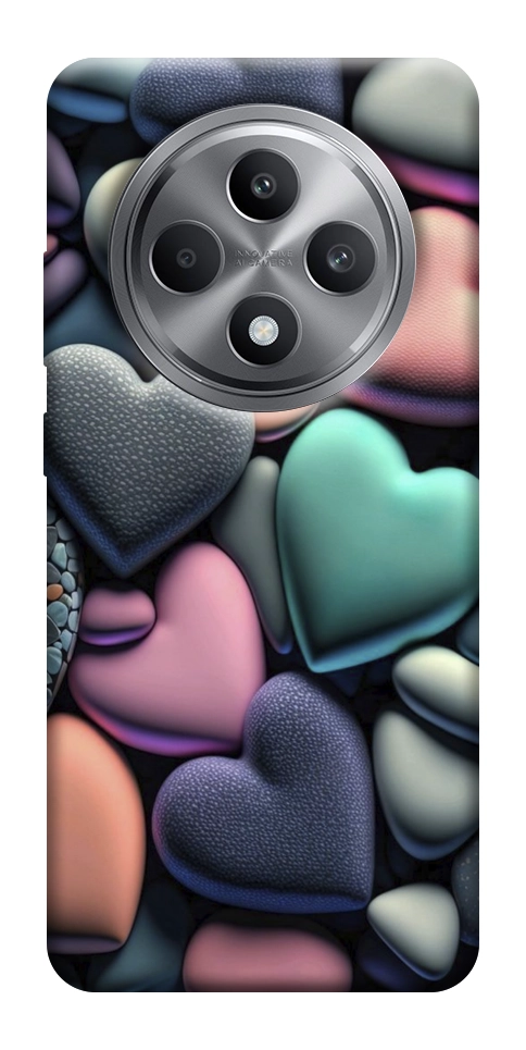 Чехол Каменные сердца для Oppo Reno 12 F 4G