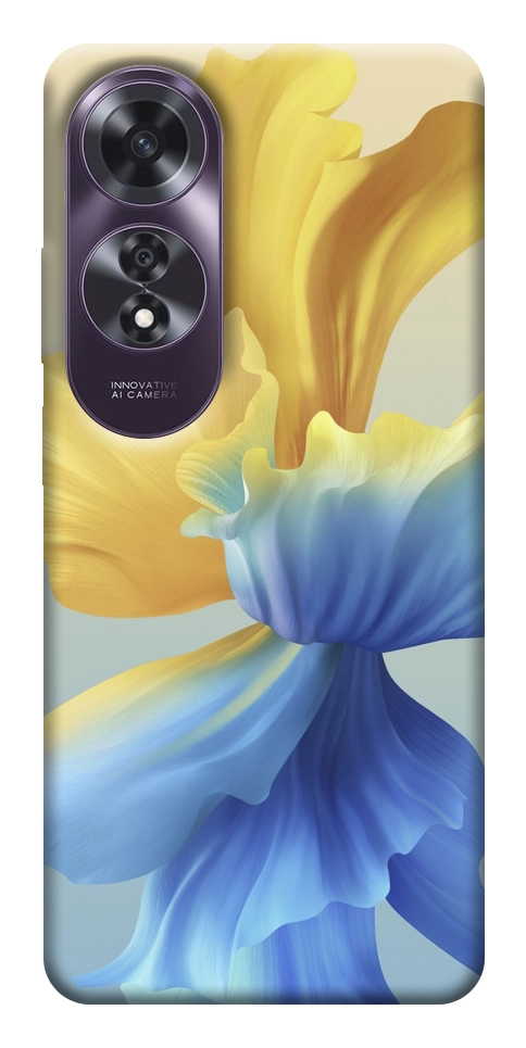 Чехол Абстрактный цветок для Oppo A60 4G