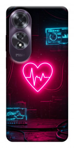 Чехол Neon heart для Oppo A60 4G
