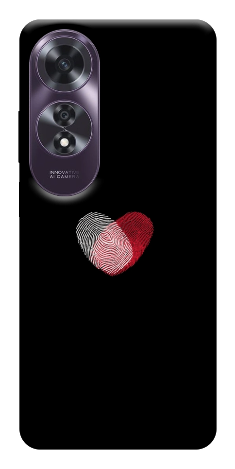 Чехол Fingerprint heart для Oppo A60 4G
