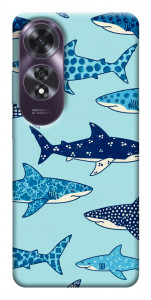Чехол Shark pattern для Oppo A60 4G