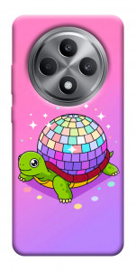 Чехол Disco turtle для Oppo Reno 12 F 4G