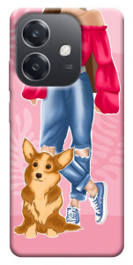 Чехол Girl and corgi для Oppo A40m