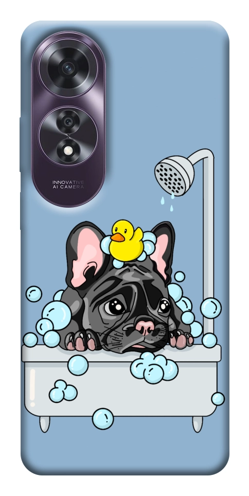 Чохол Dog in shower для Oppo A60 4G