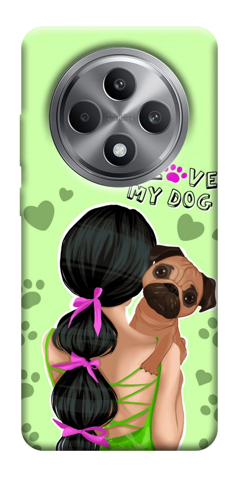 Чехол Love my dog для Oppo Reno 12 F 4G